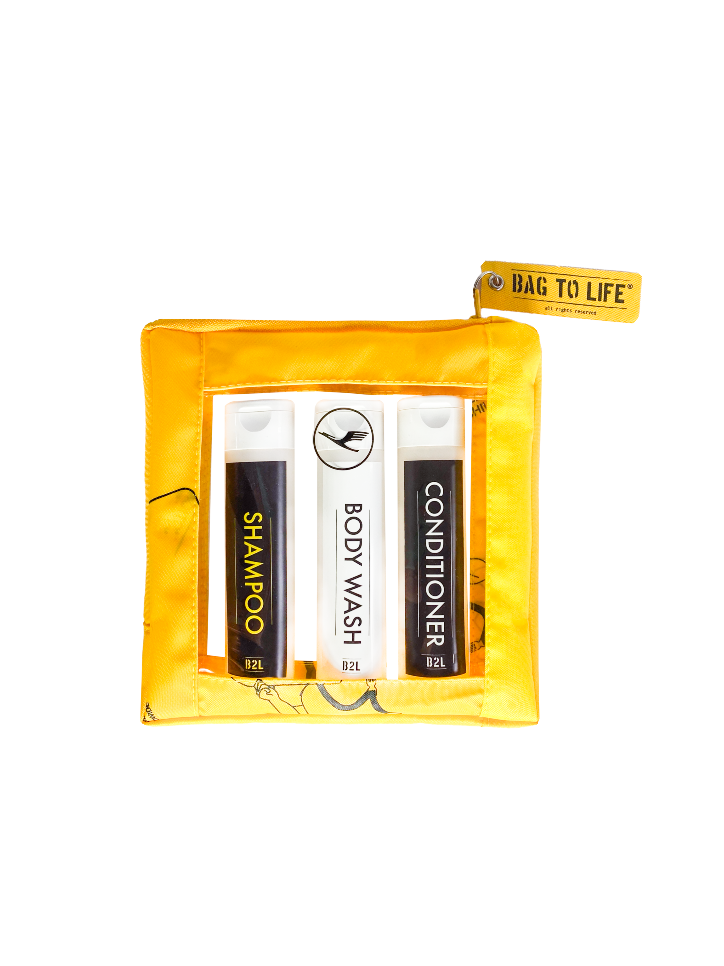 Carry on Cosmetics Liquidbag mit 3 Reiseflaschen - Transparenter Kulturbeutel mit Ausstattung Carry on Cosmetics Liquidbag mit 3 Reiseflaschen - Transparenter Kulturbeutel mit Ausstattung