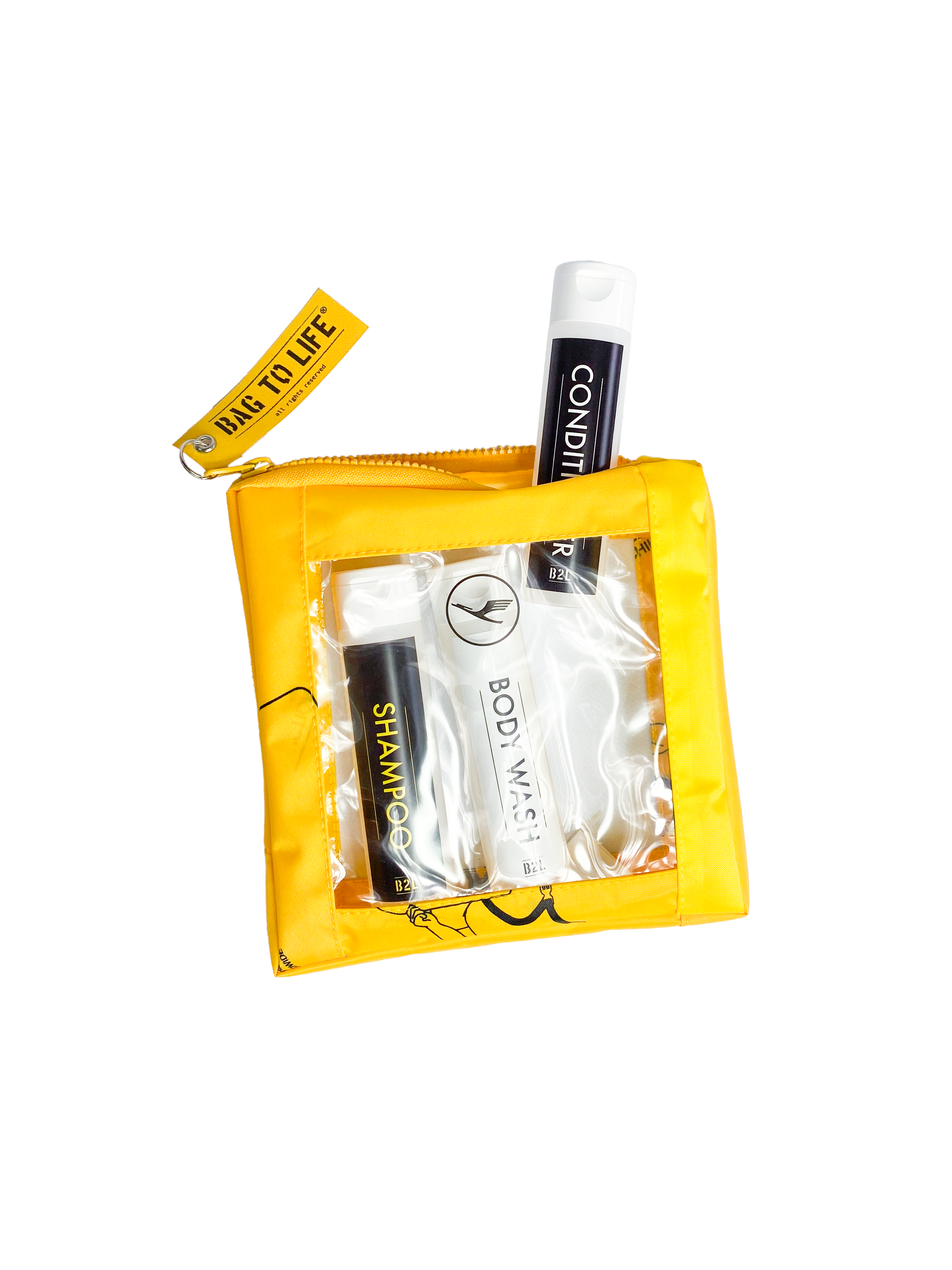 Carry on Cosmetics Liquidbag mit 3 Reiseflaschen - Transparenter Kulturbeutel mit Ausstattung Carry on Cosmetics Liquidbag mit 3 Reiseflaschen - Transparenter Kulturbeutel mit Ausstattung