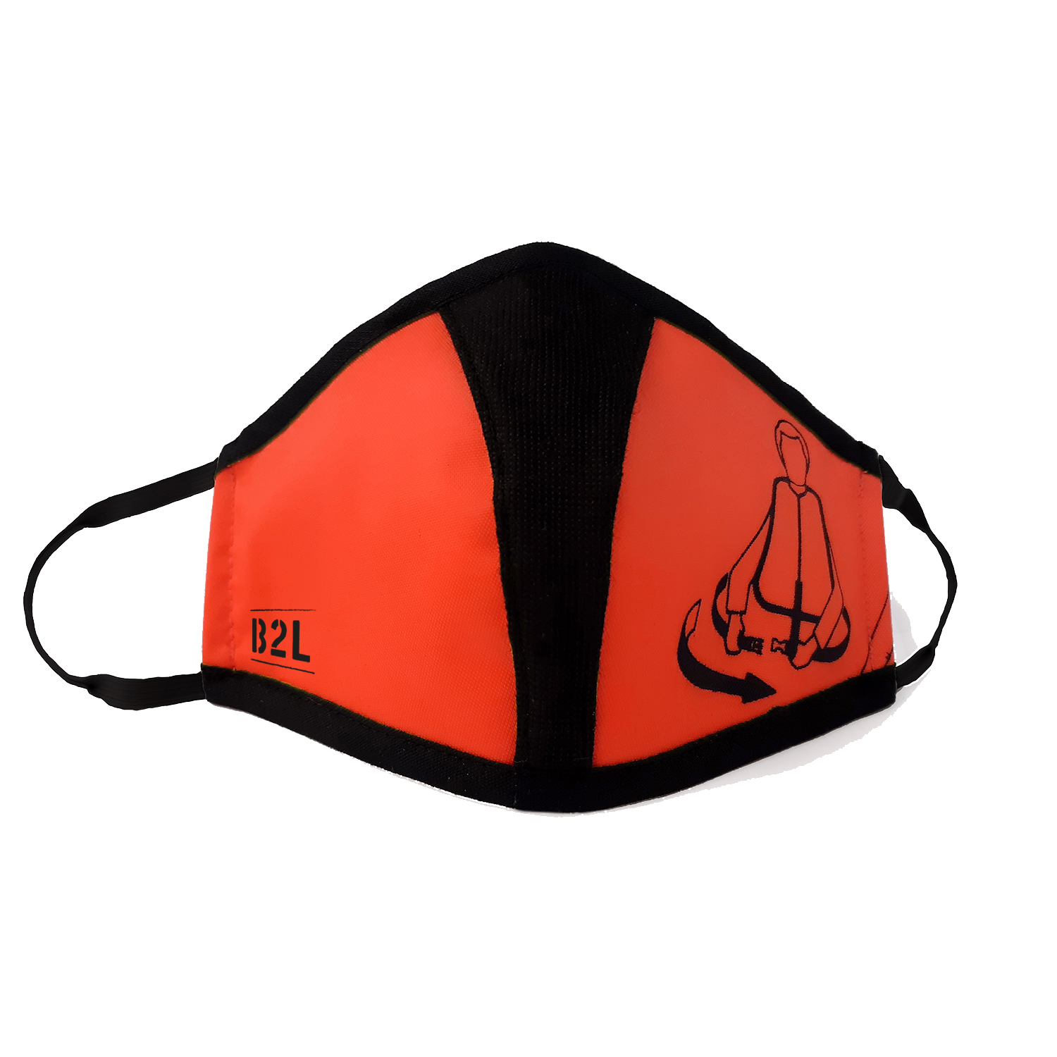 Travel Safe Mask red-orange 10er Pack – Gesichtsmasken 